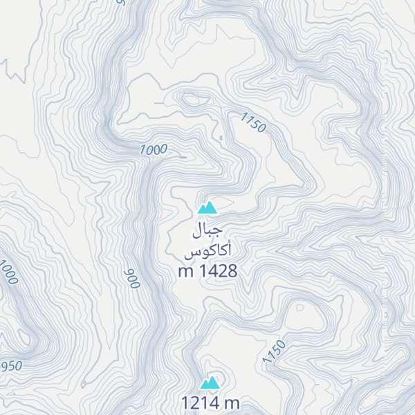 Map of جبال أكاكوس