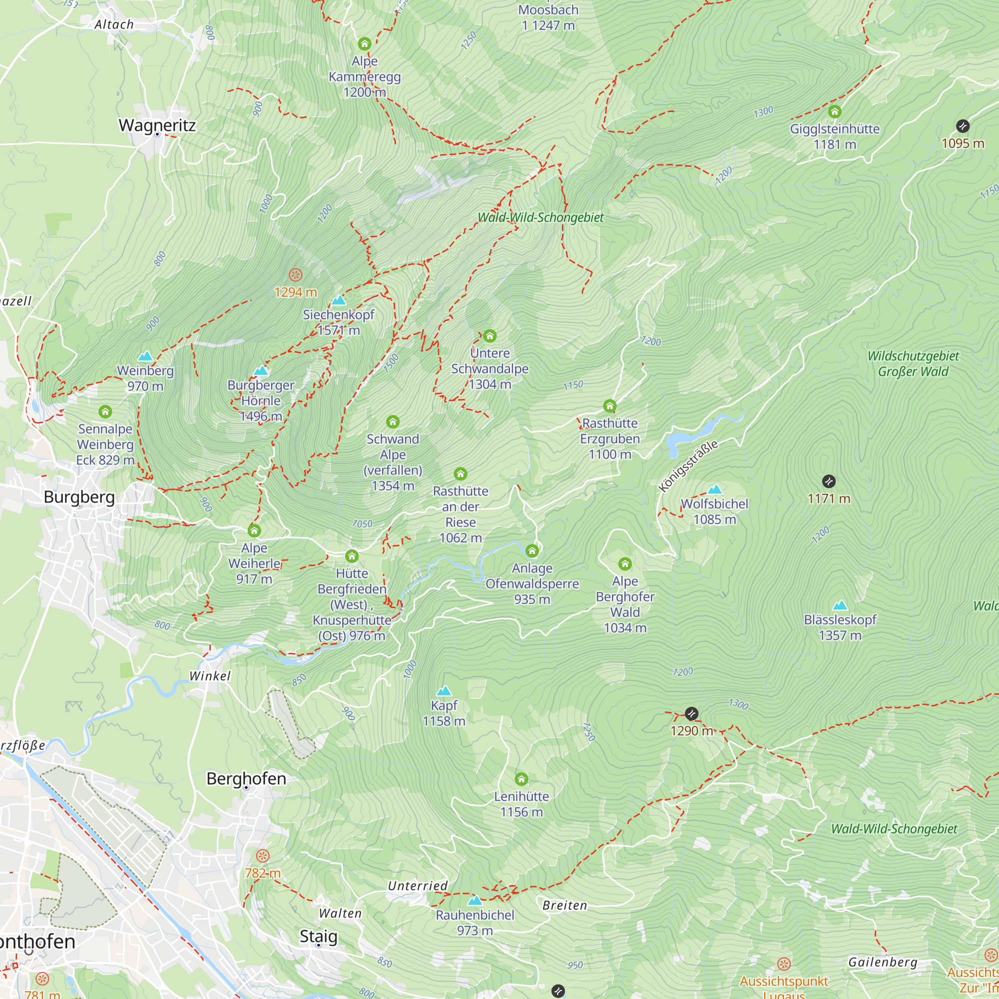 Bergbauhütte map