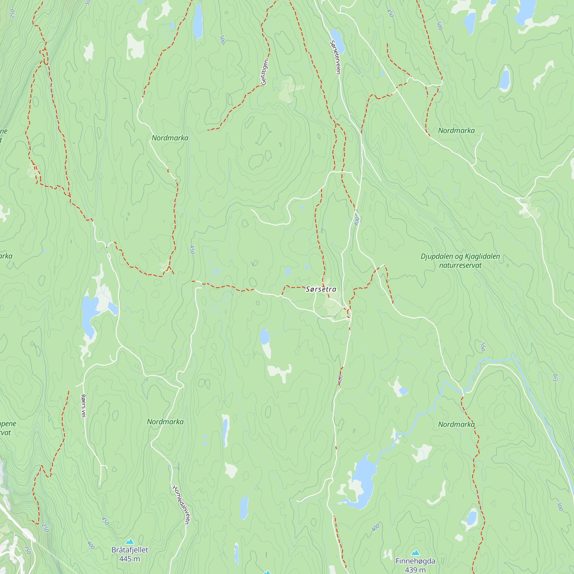 Jørgenhytta map