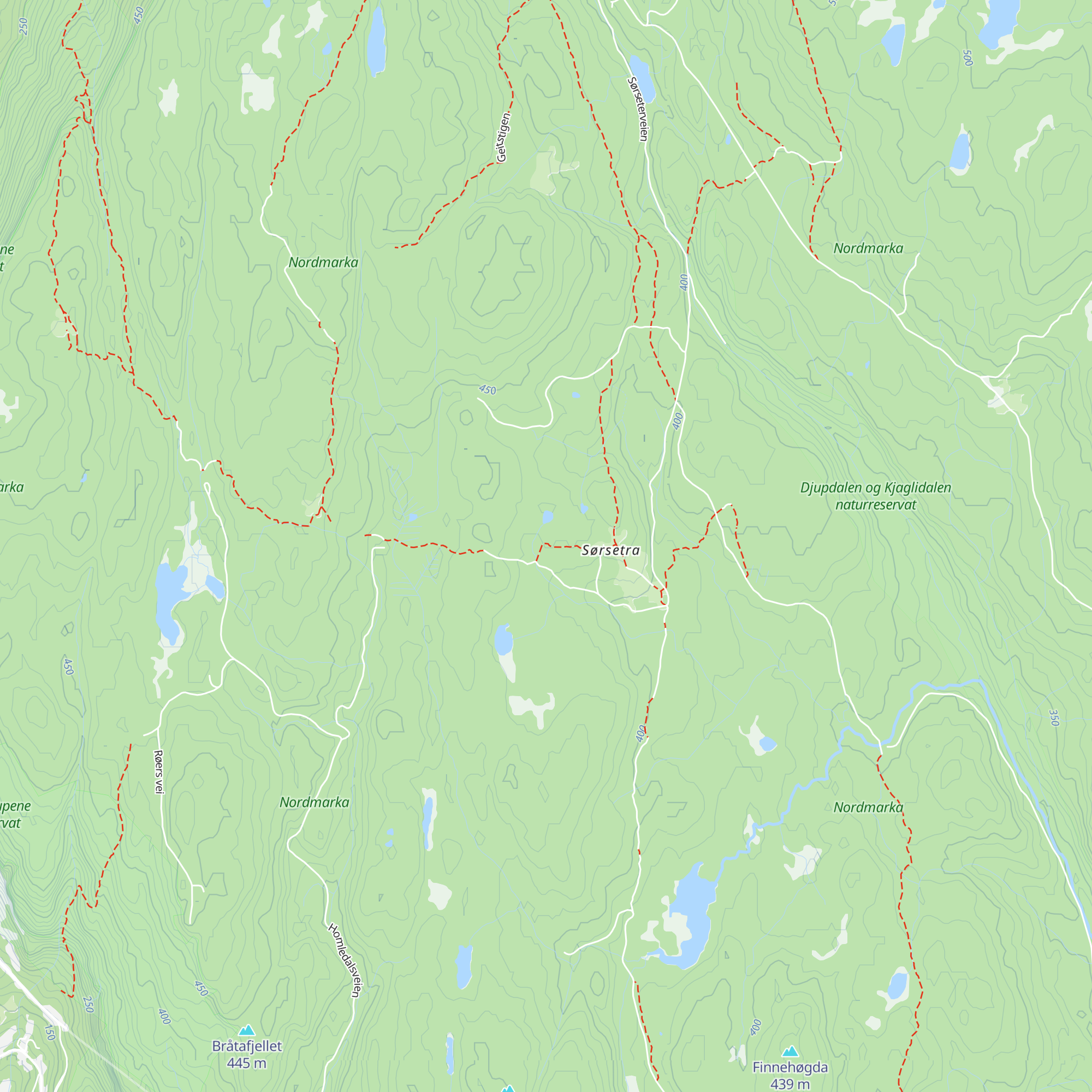 Jørgenhytta map