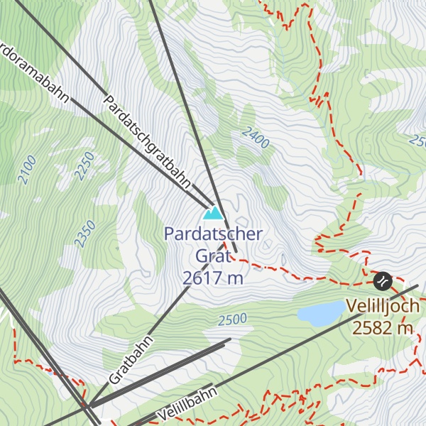 Map of Pardatscher Grat