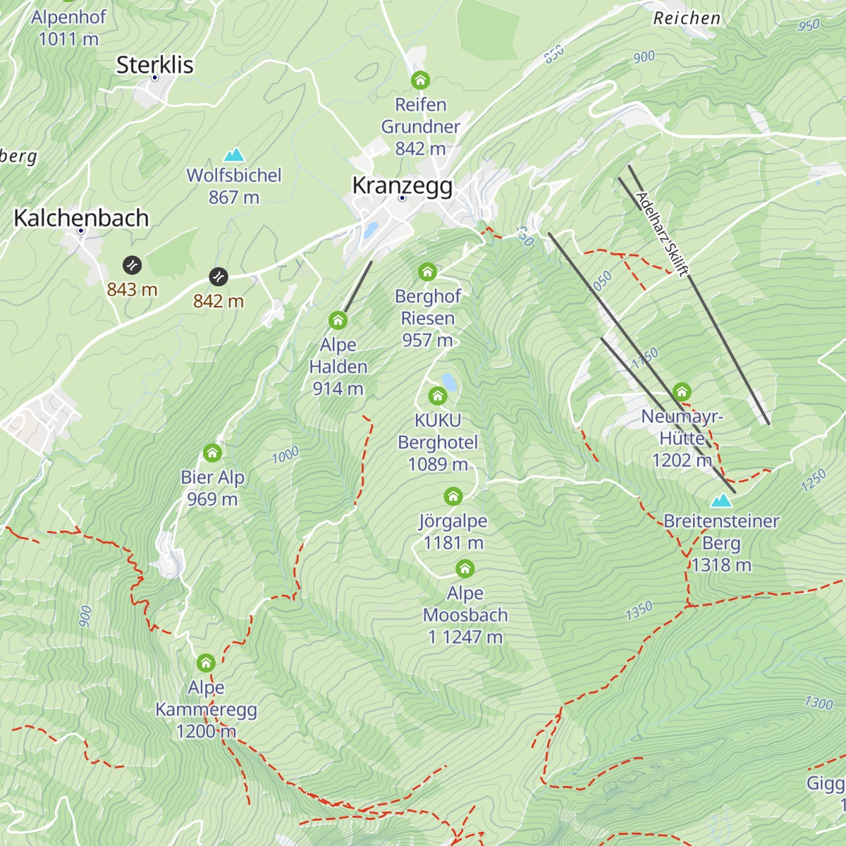 Schwarz Alpe map