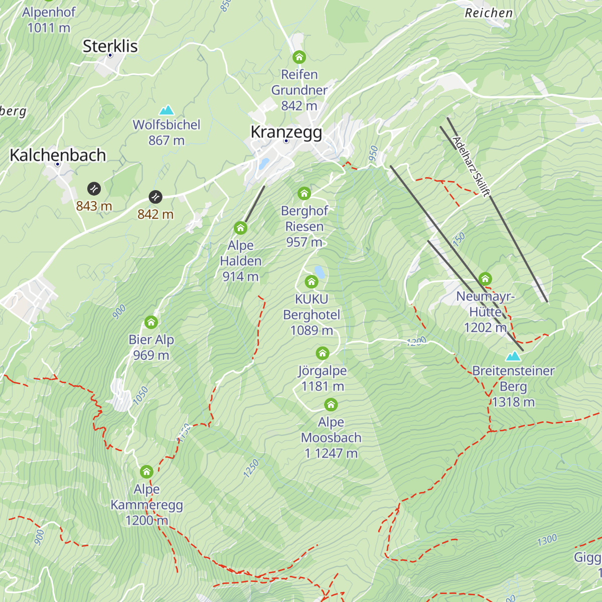 Schwarz Alpe map