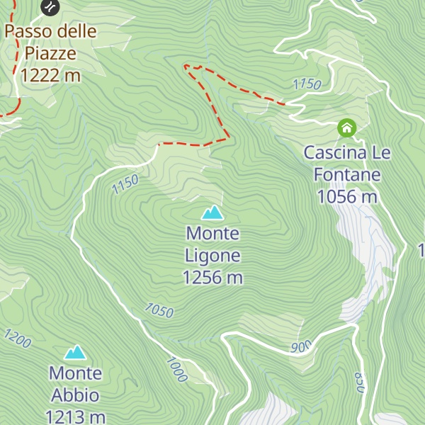 Map of Monte Ligone