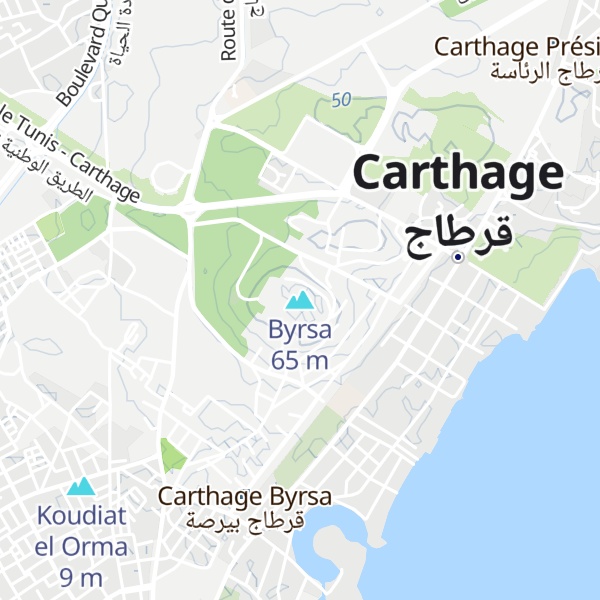 Map of Byrsa