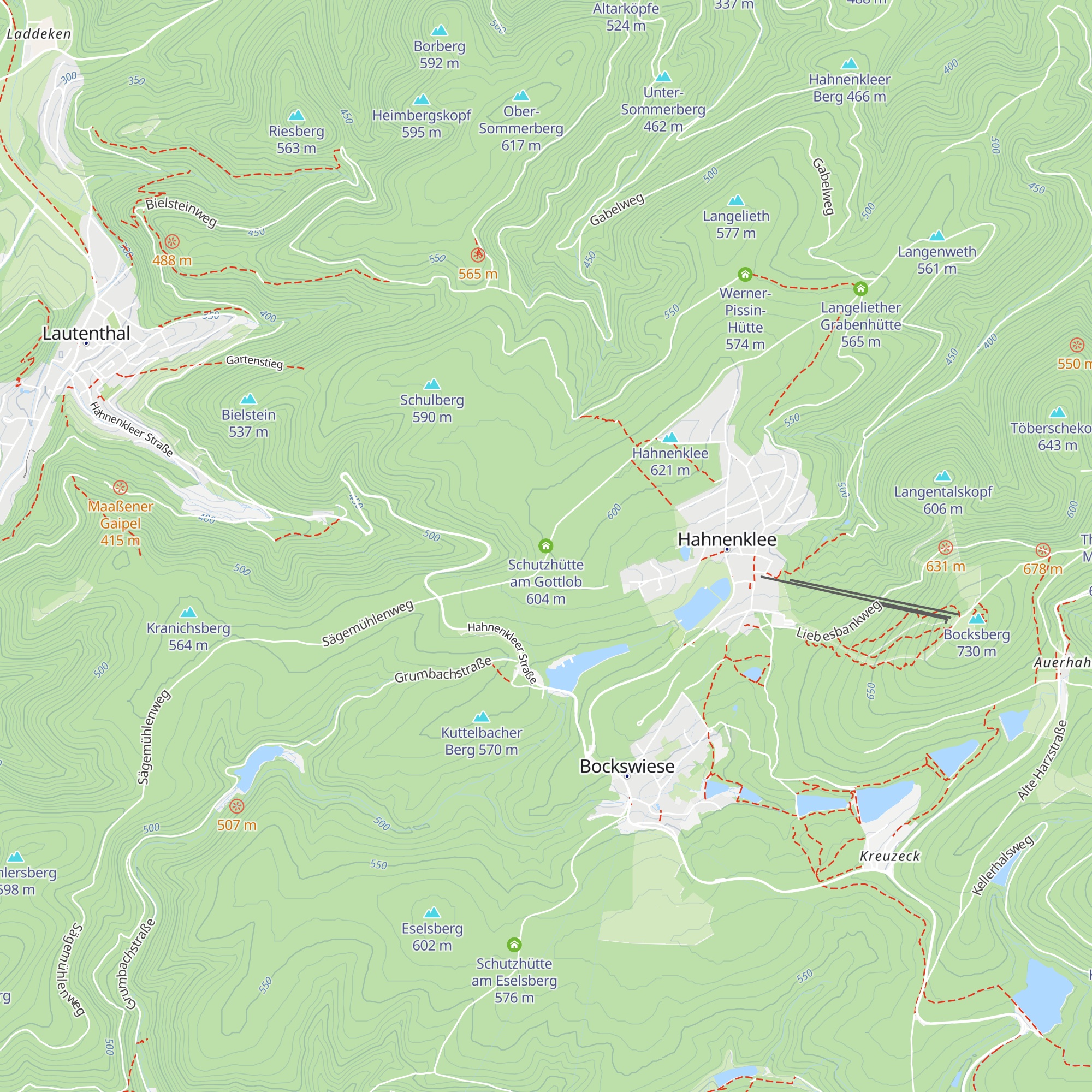 Schutzhütte am Gottlob map
