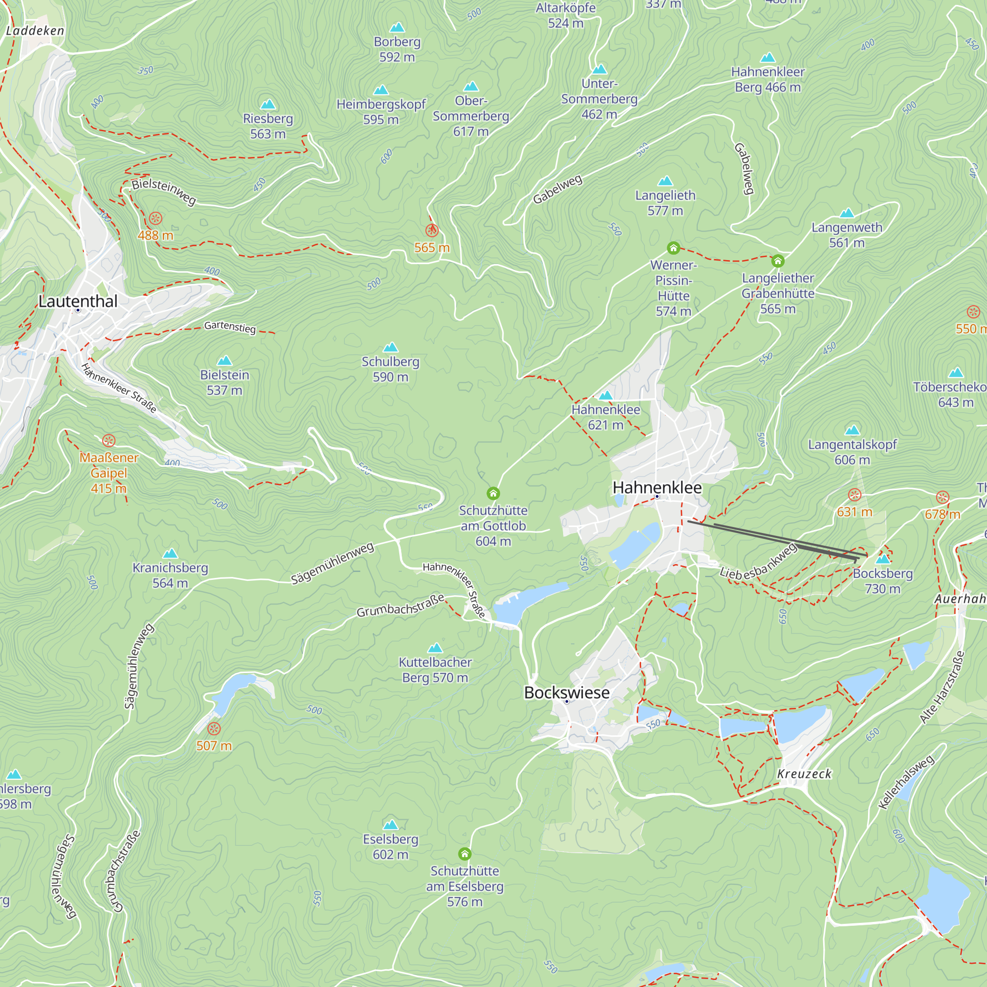 Schutzhütte am Gottlob map
