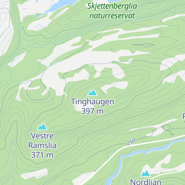 Map of Tinghaugen