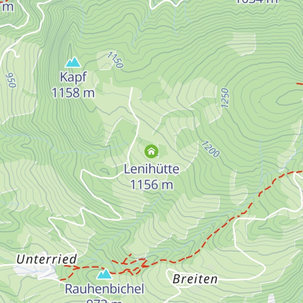 Map of Lenihütte