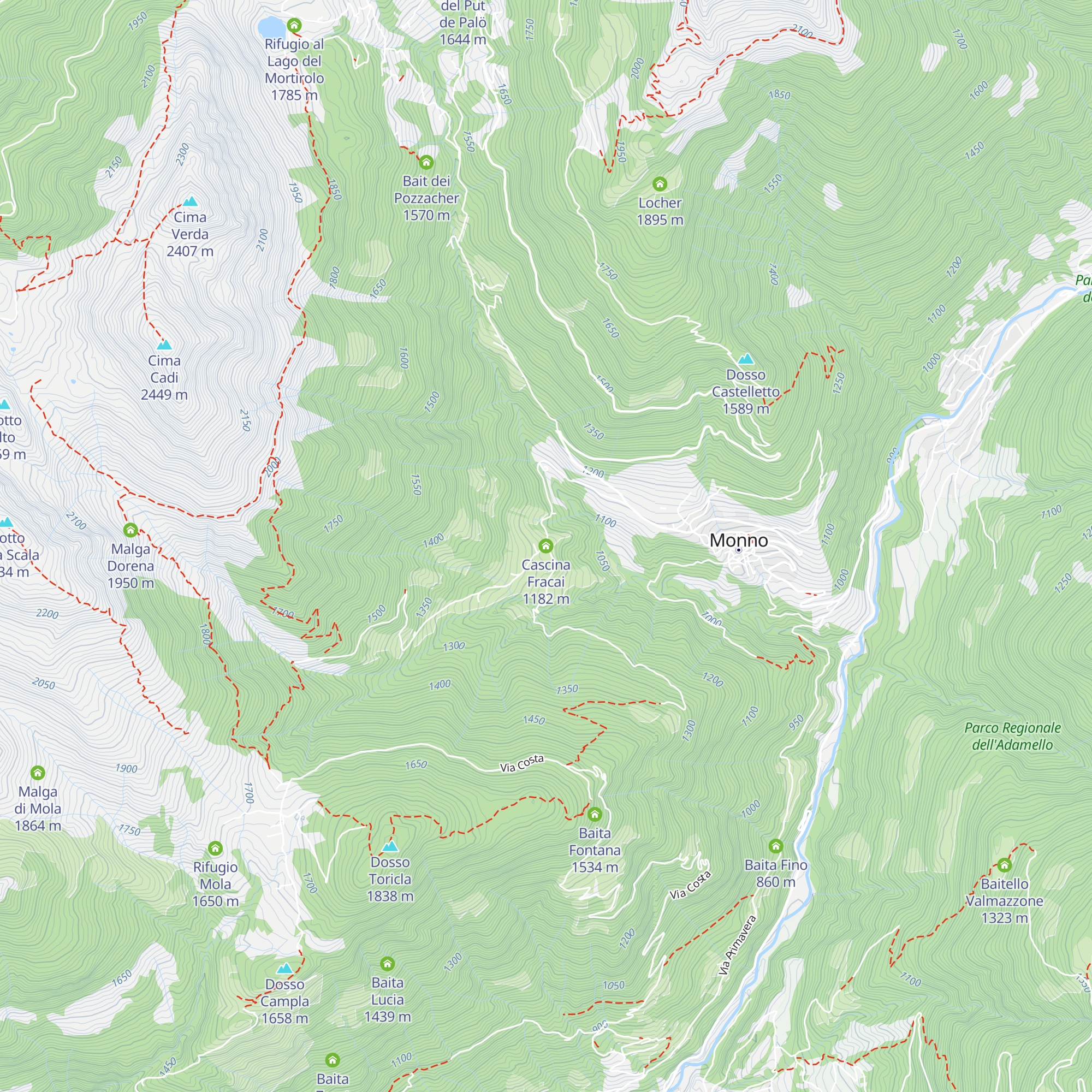 Cascina Fracai map