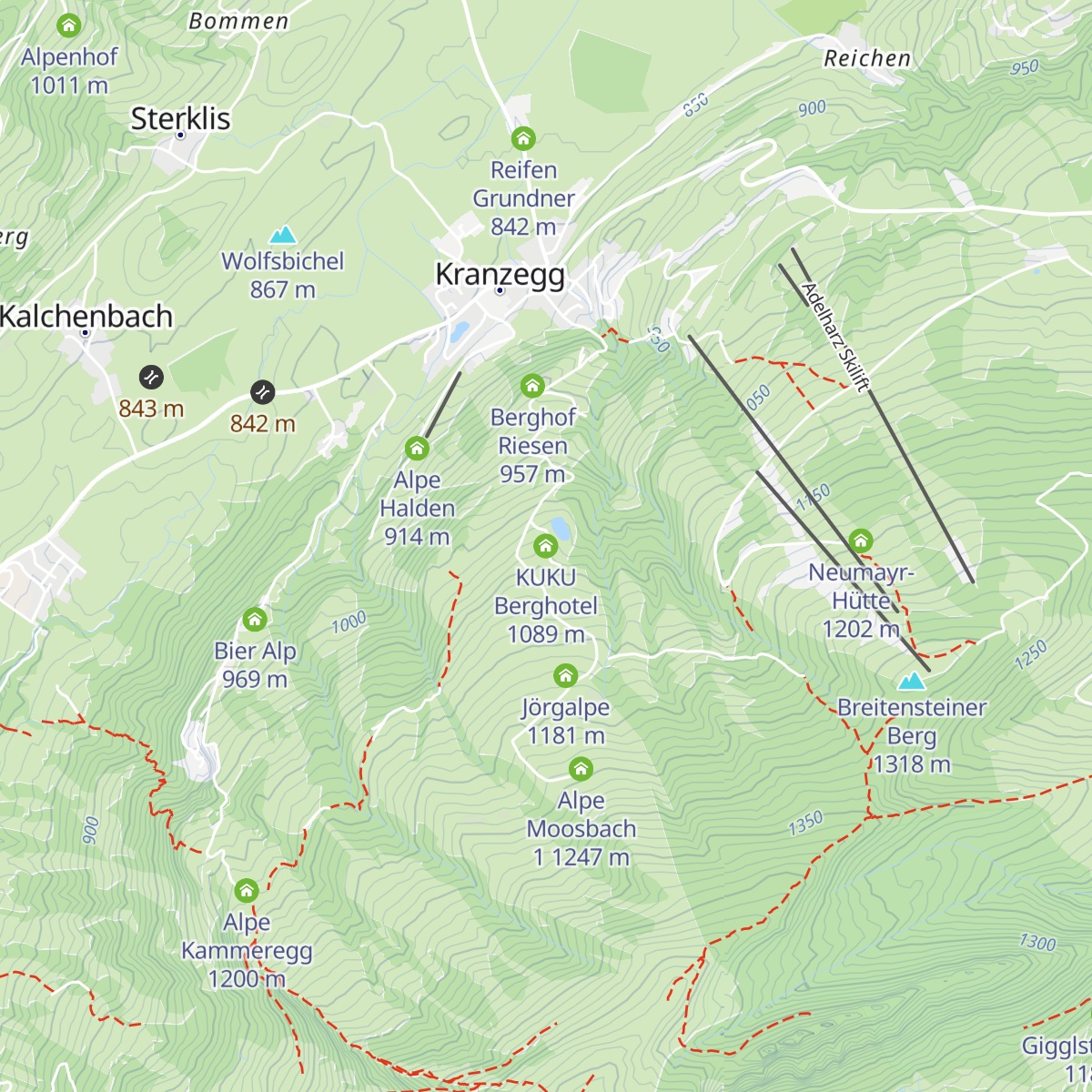 KUKU Berghotel map