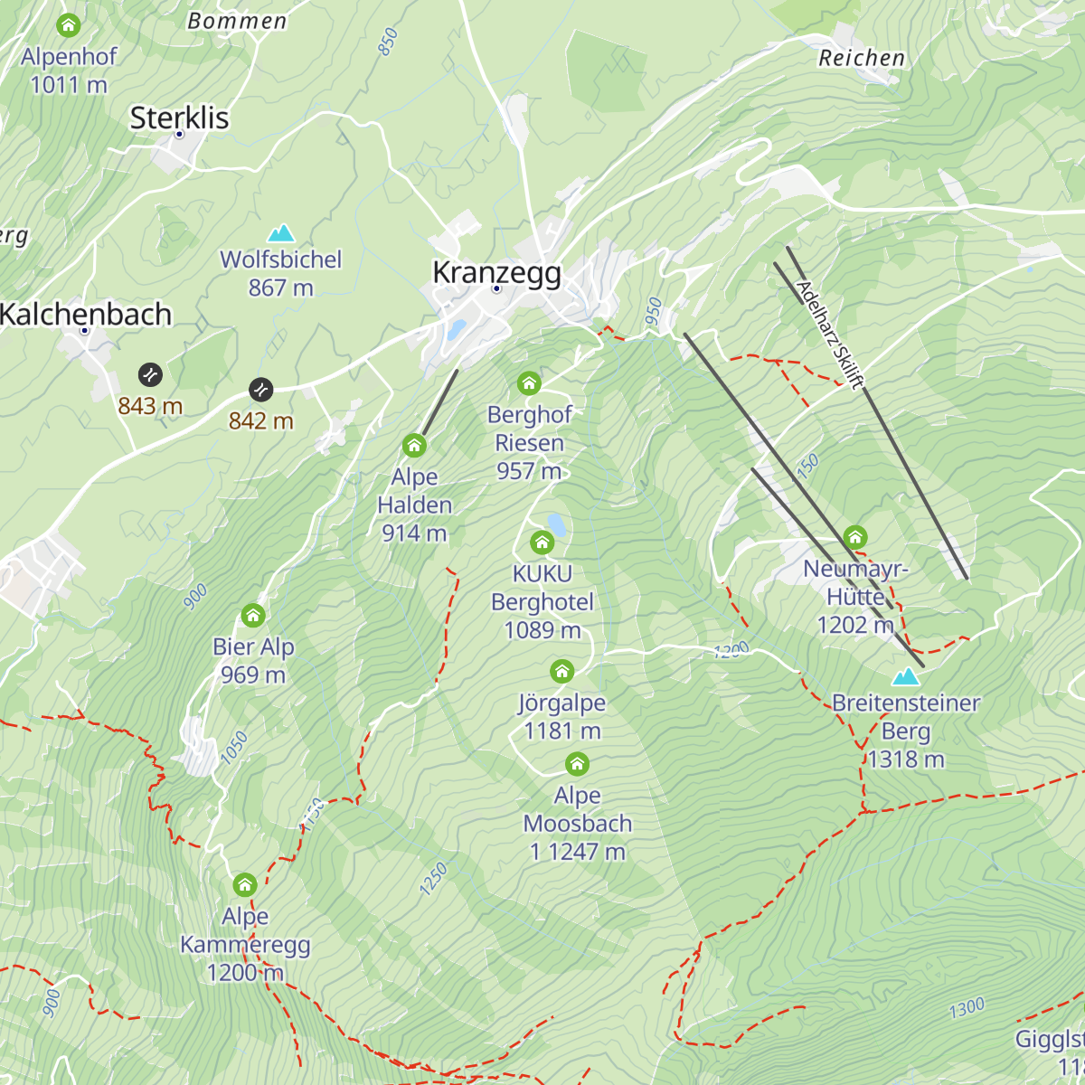 KUKU Berghotel map