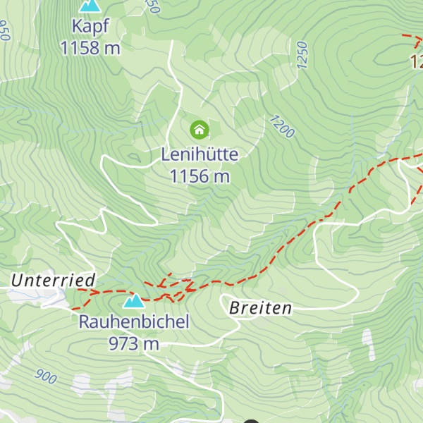 Map of Oberrieder Rast- u. Infohütte