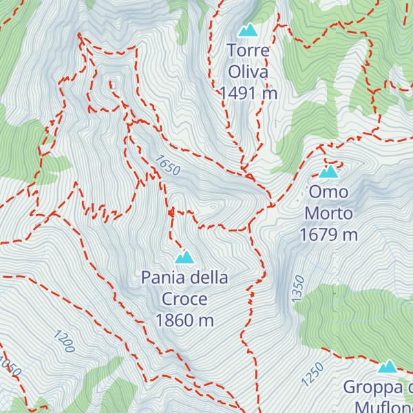 Map of Colle della Lettera
