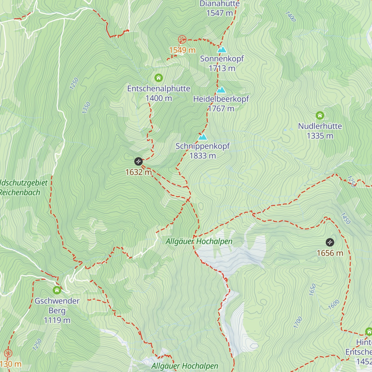 Falkenalpe map