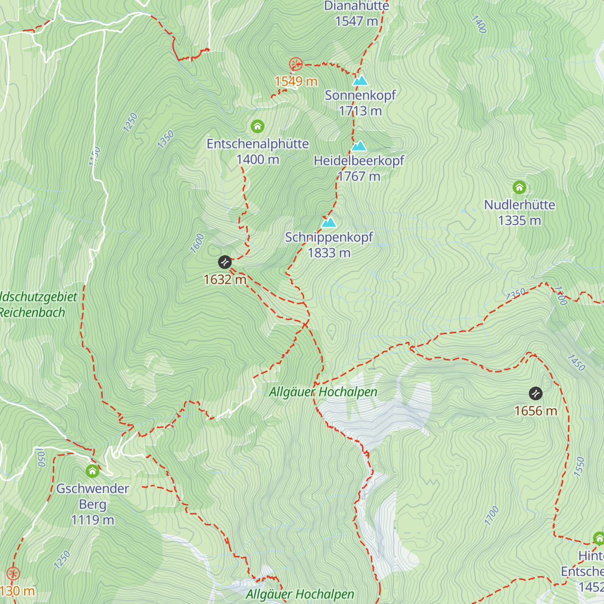 Falkenalpe map