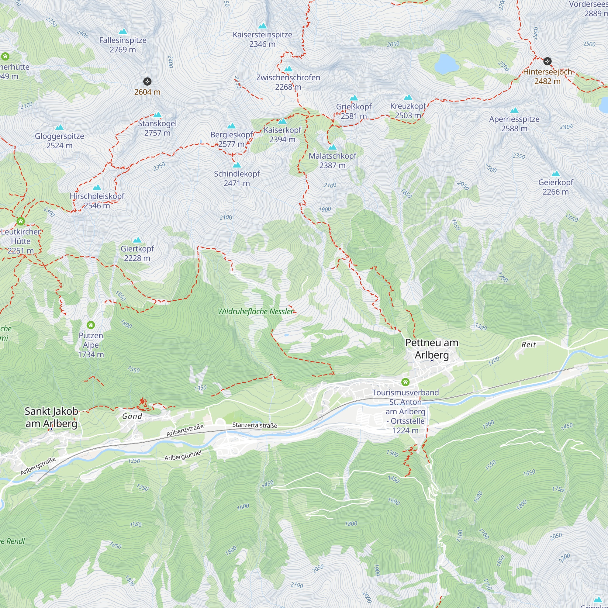 Alte Nessleralpe map