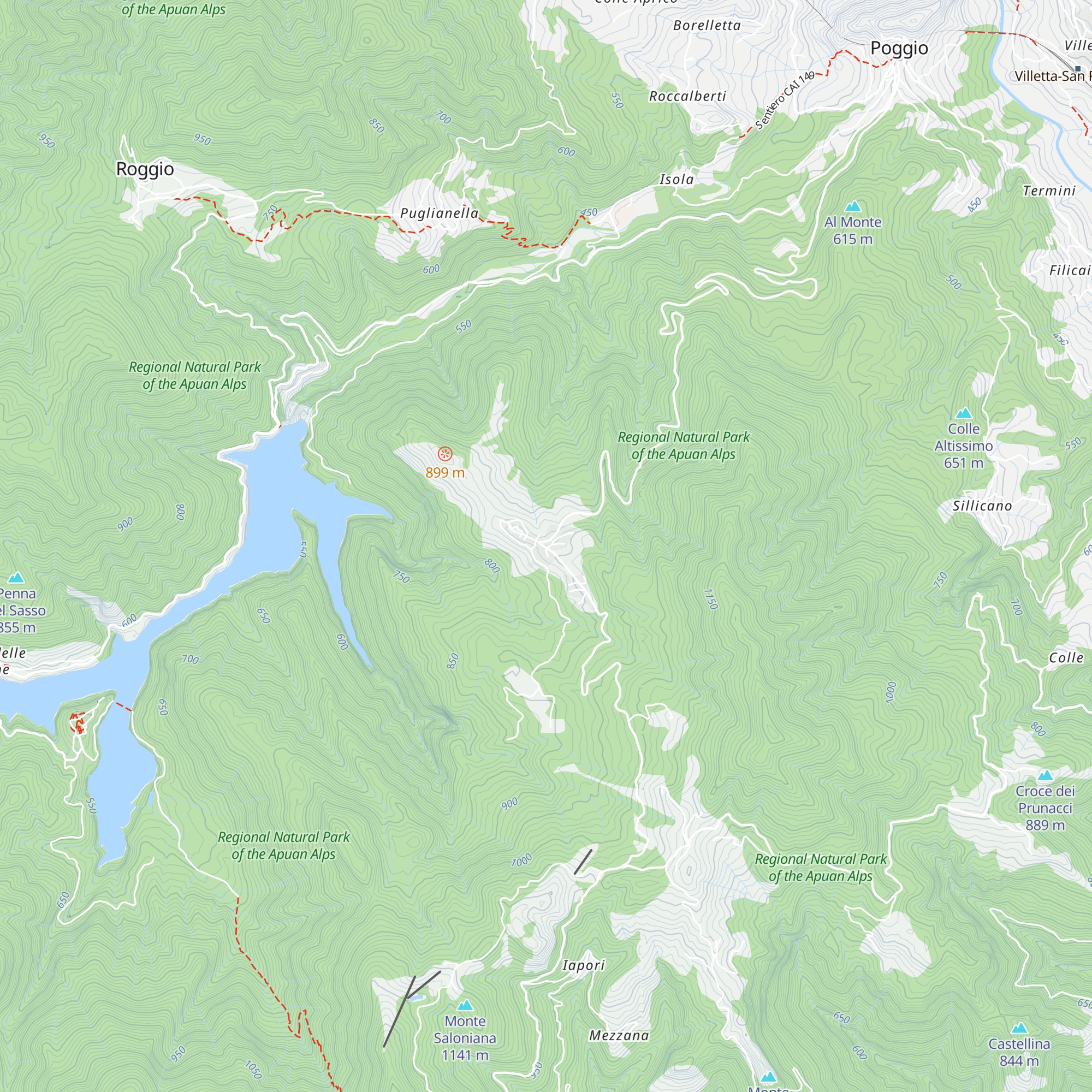 Rifugio Alpi Apuane map