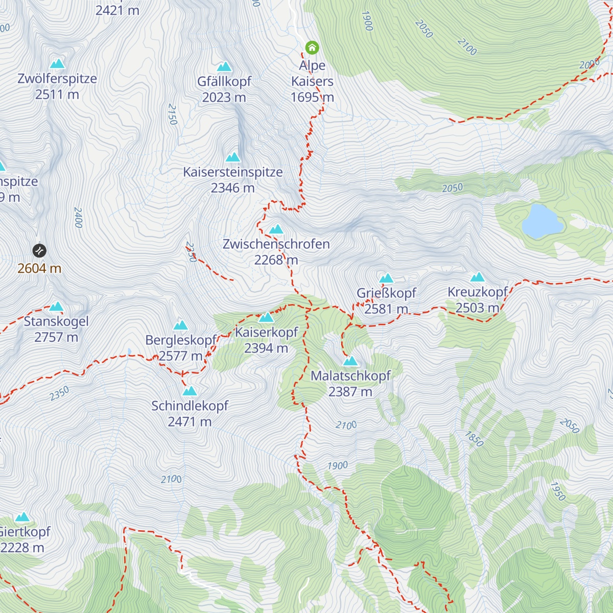Kaiserjochhaus map