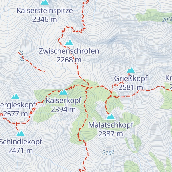 Map of Kaiserjochhaus