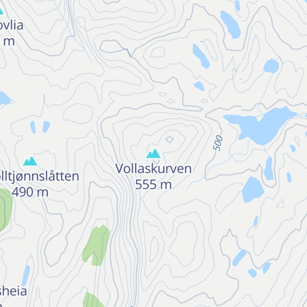 Map of Vollaskurven
