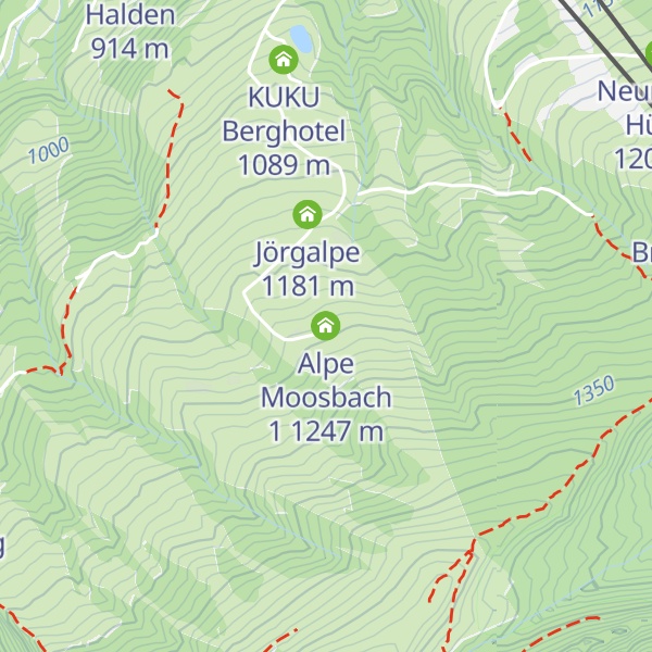 Map of Alpe Moosbach 1