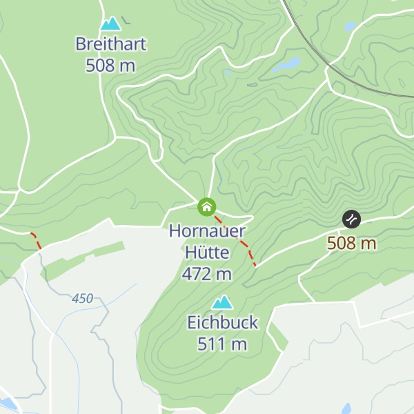 Map of Hornauer Hütte
