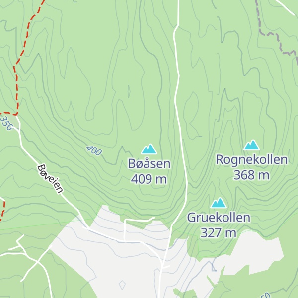 Map of Bøåsen