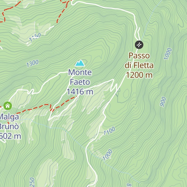 Map of Bait dal Rino Caci
