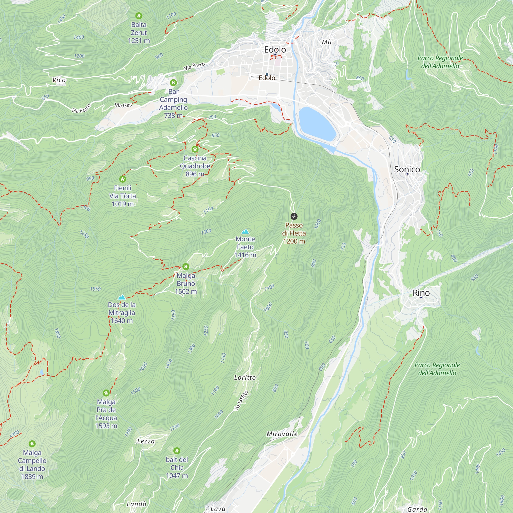 Bait dal Rino Caci map