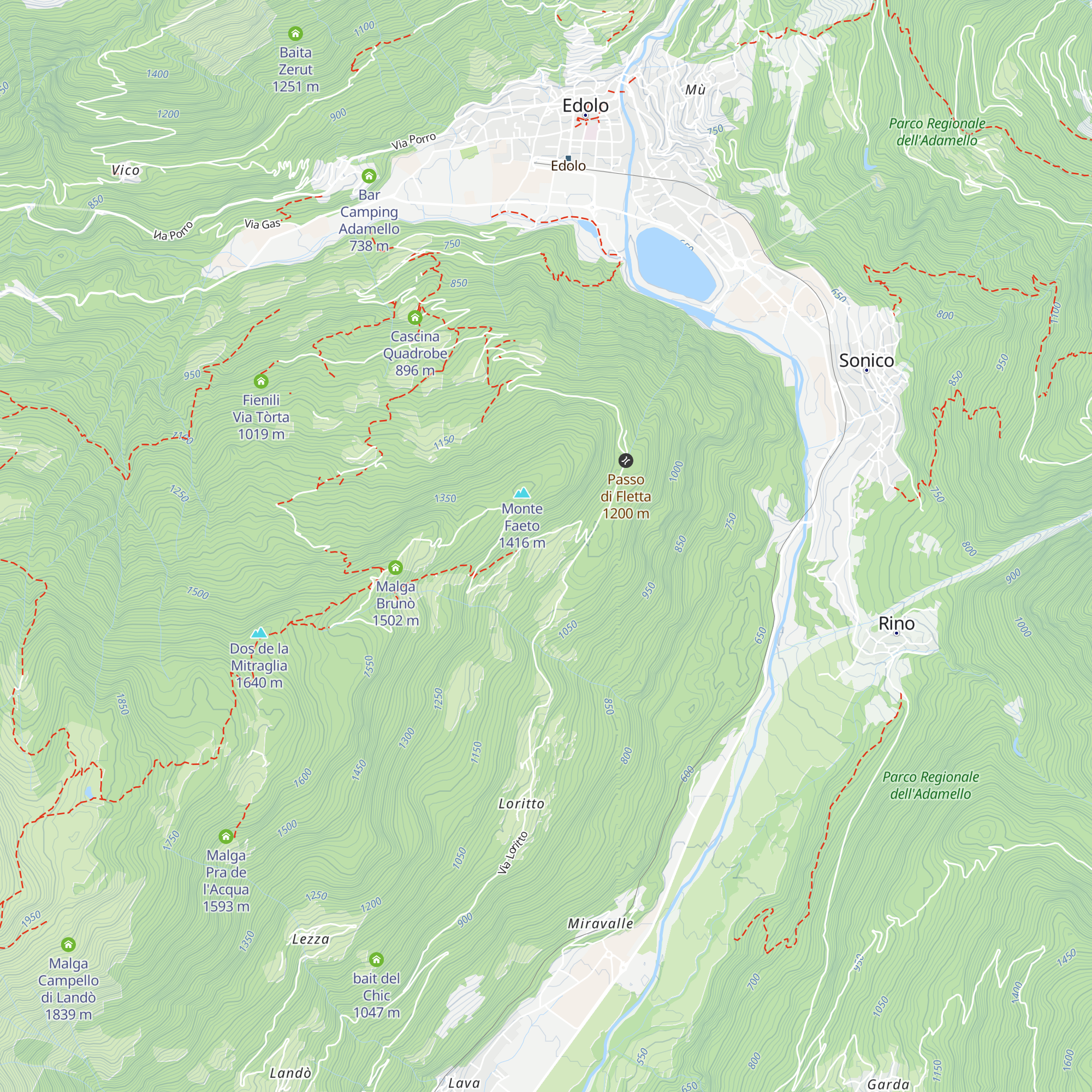 Bait dal Rino Caci map