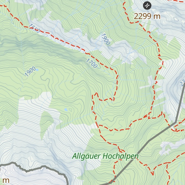 Map of Kemptner Hütte