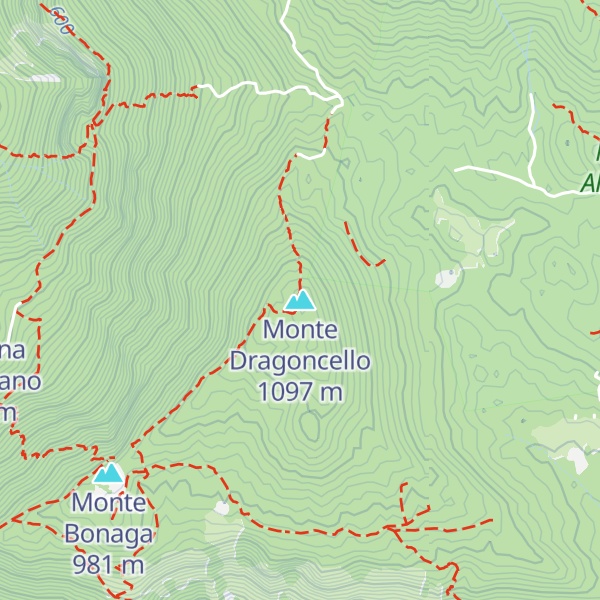 Map of Monte Dragoncello