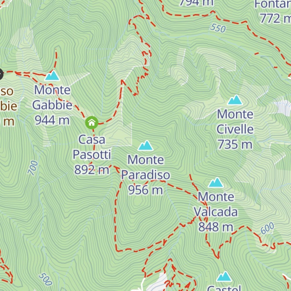 Map of Monte Paradiso