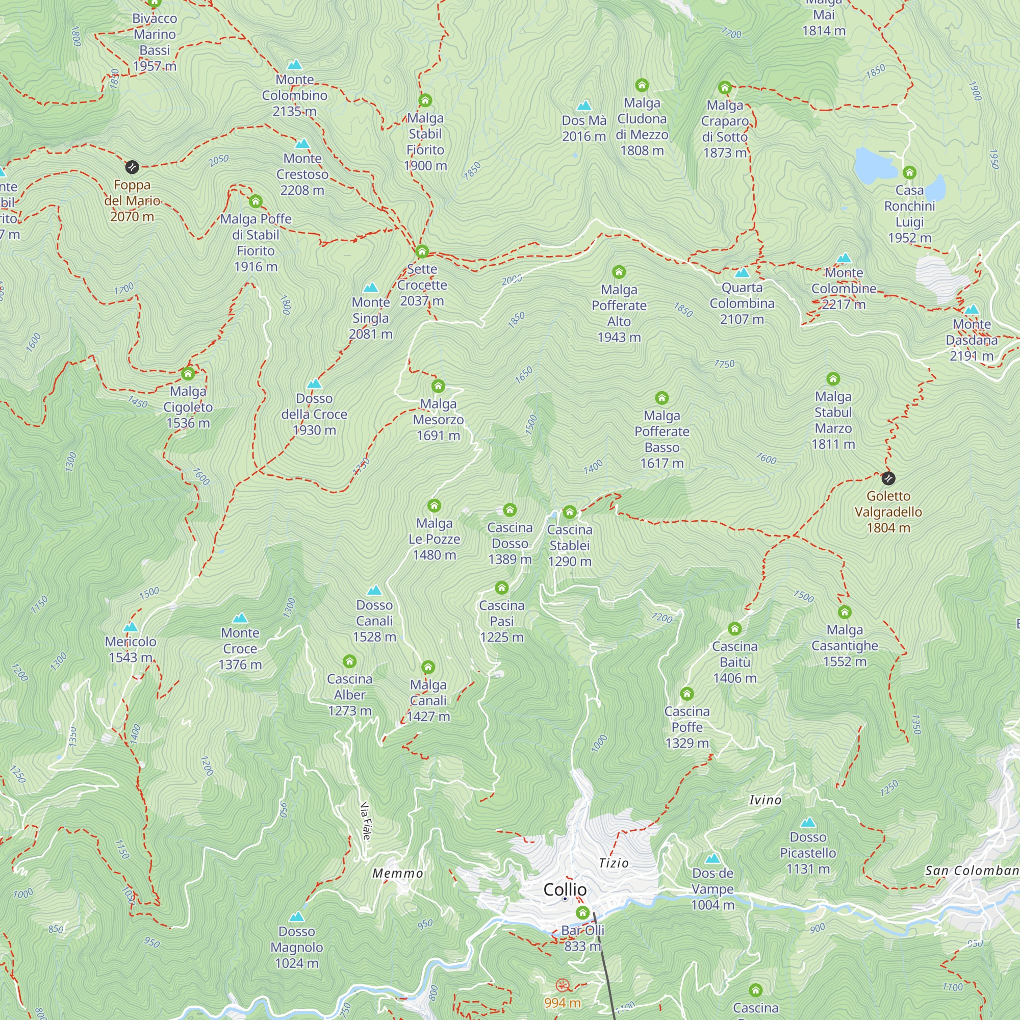 Cascina Dosso map