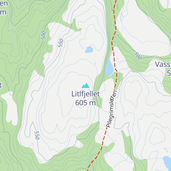 Map of Litlfjellet