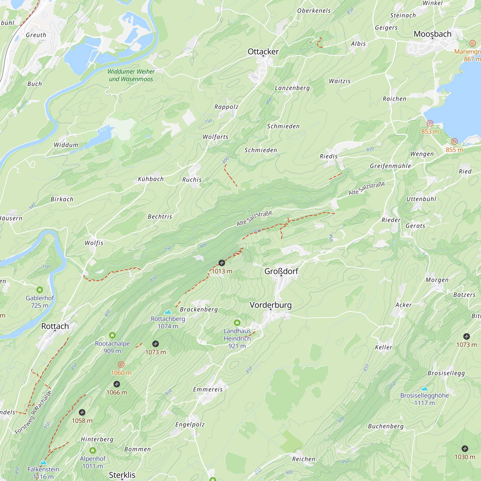 Alpe Müllers Berg map