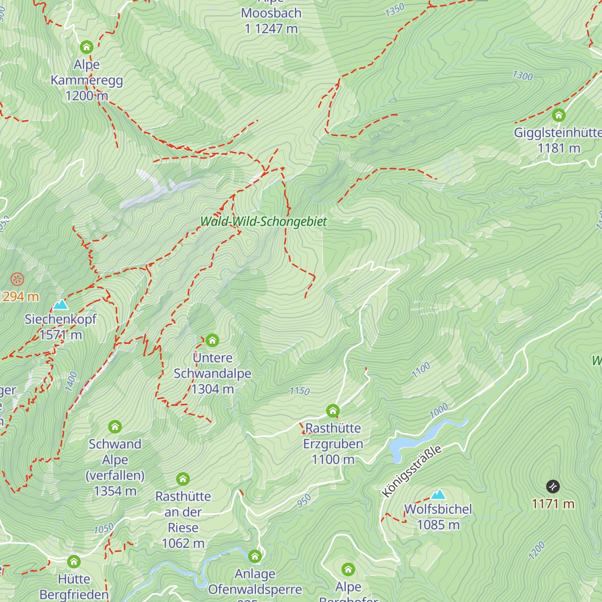 Alpe Roßberg map
