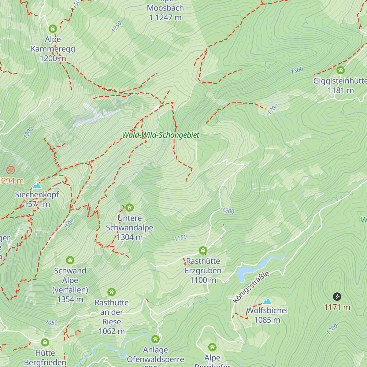 Alpe Roßberg map