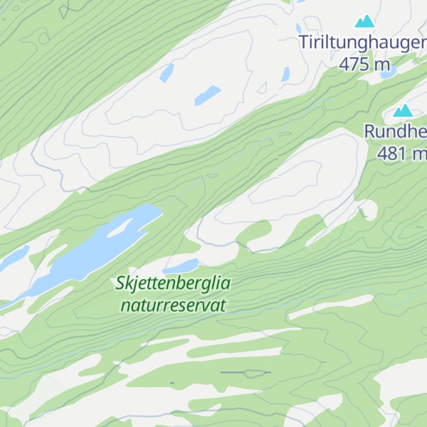 Map of Bjørsjølia