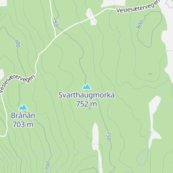 Map of Svarthaugmorka