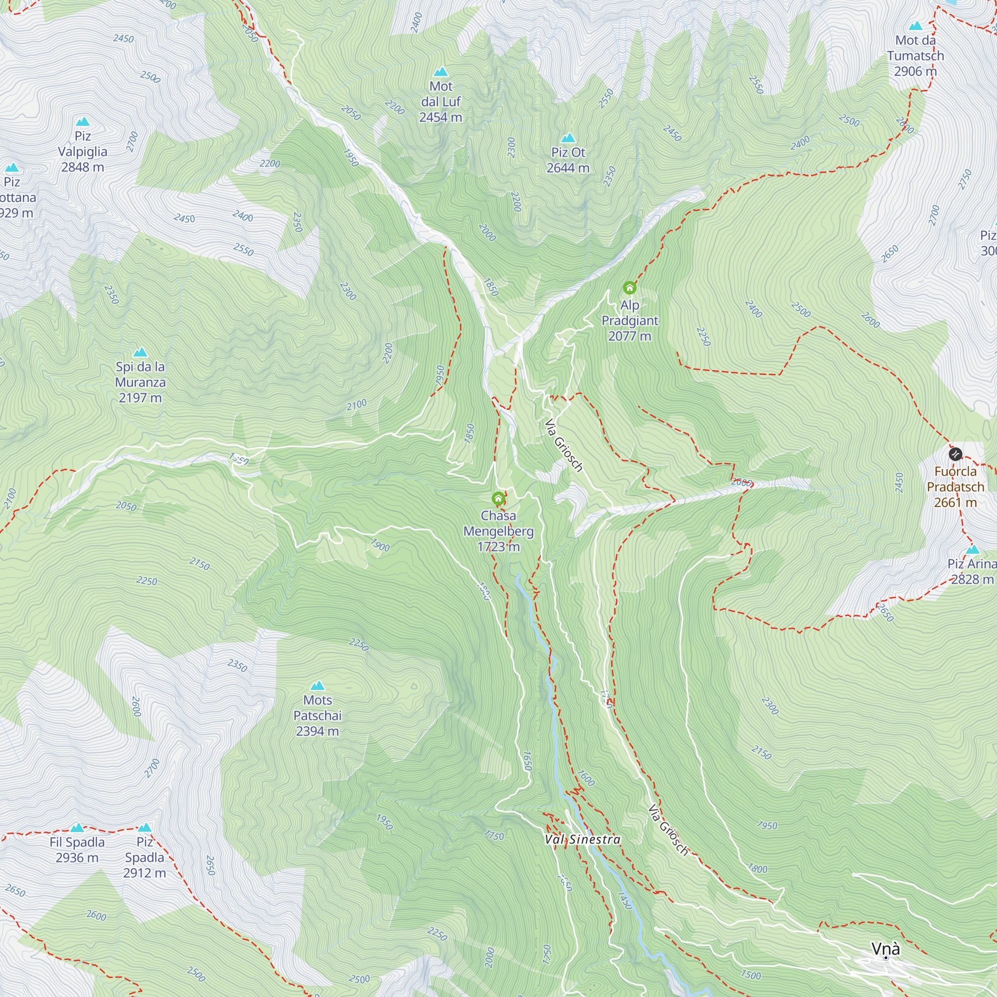 Chasa Mengelberg map