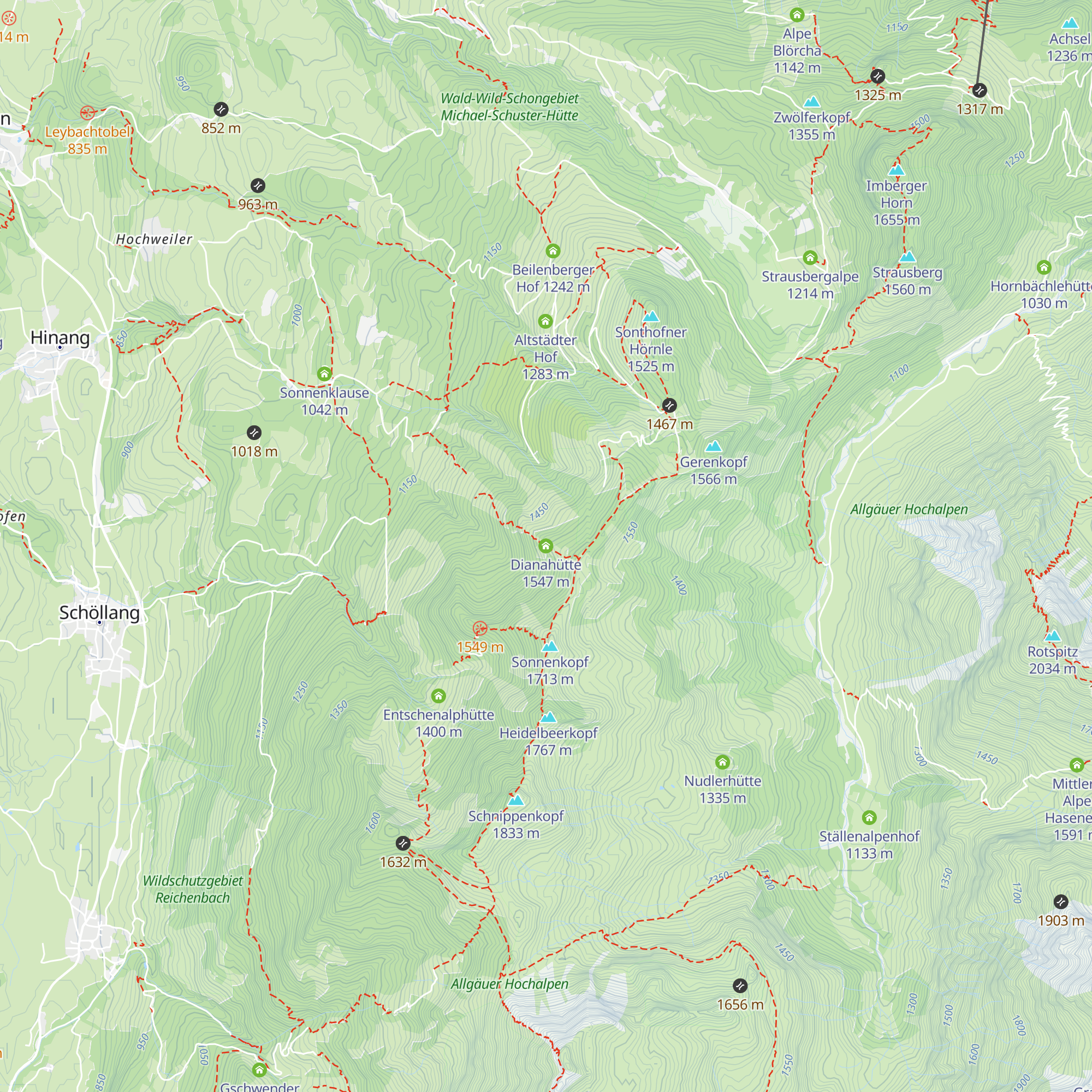 Dianahütte map