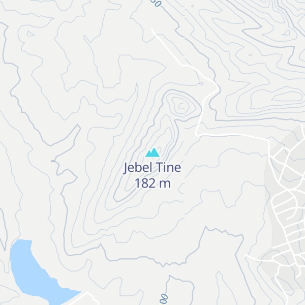 Map of Jebel Tine