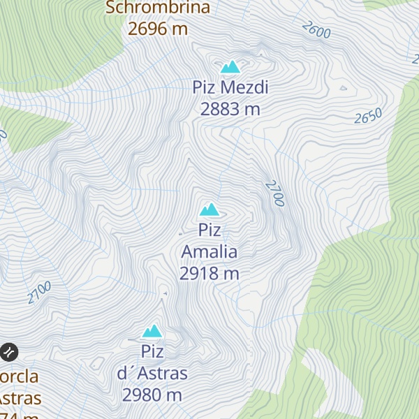 Map of Piz Amalia