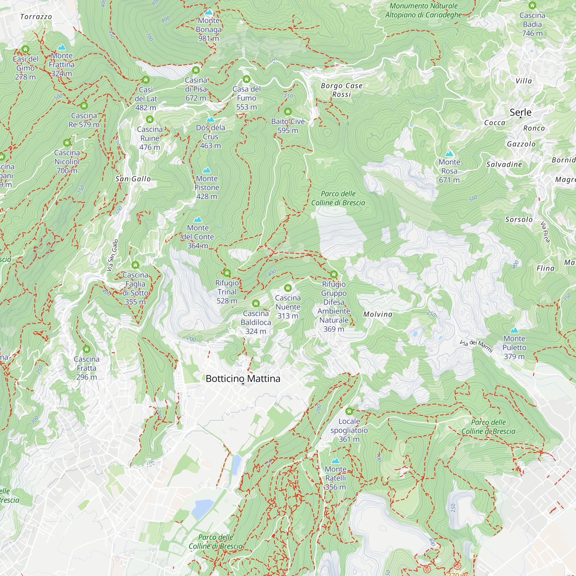 Cascina Nuente map