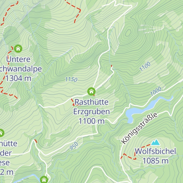 Map of Rasthütte Erzgruben