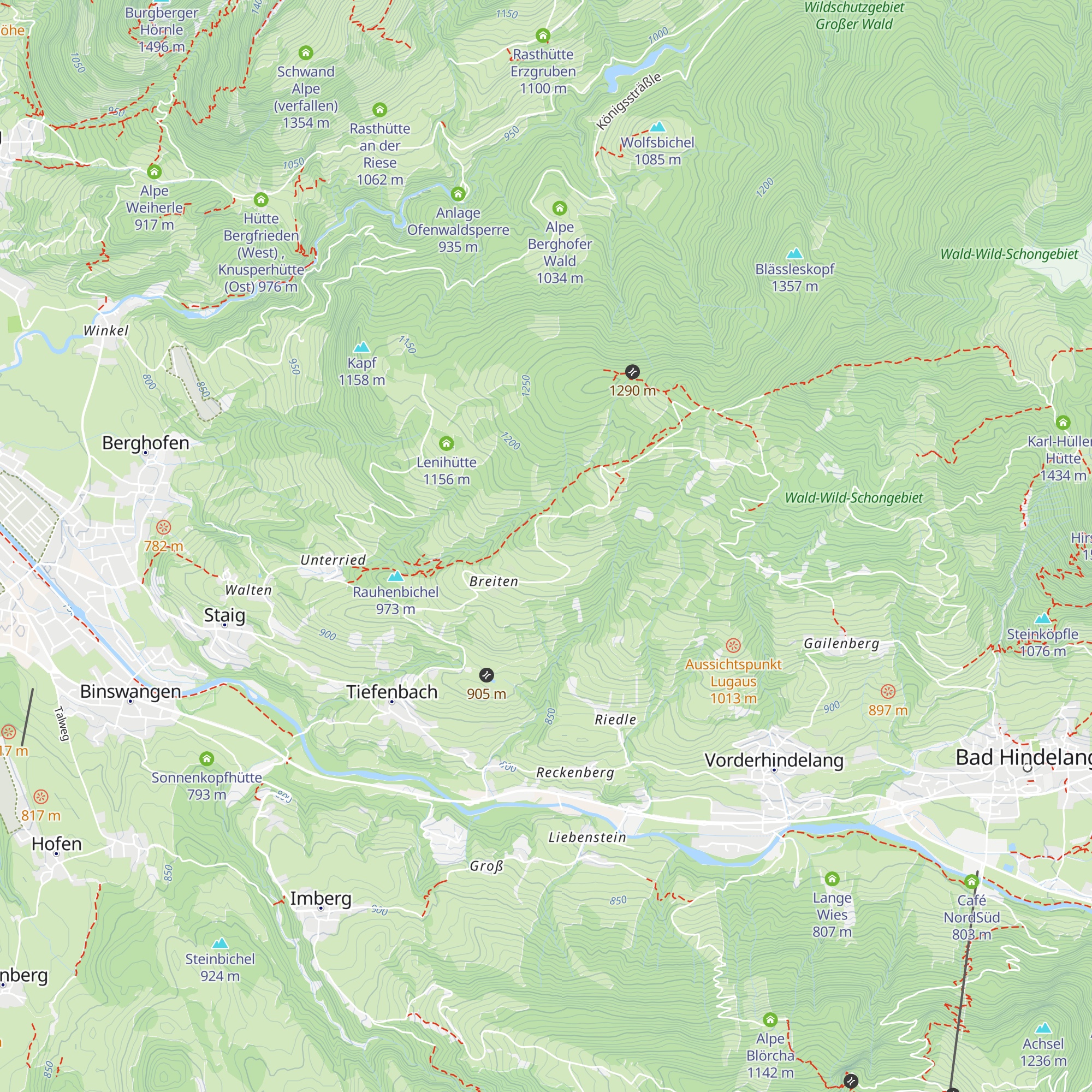 Stuttgarter Hütte map