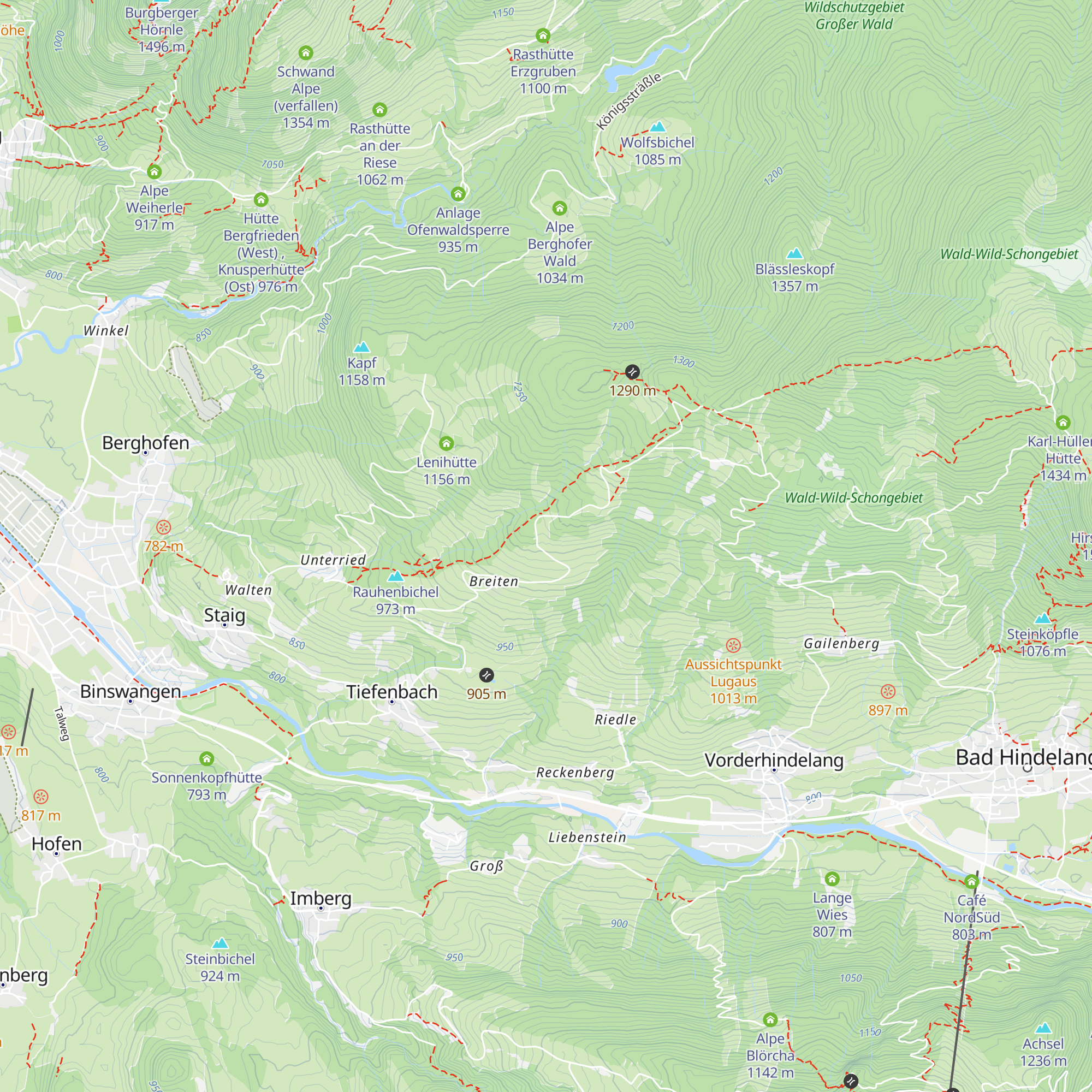 Stuttgarter Hütte map