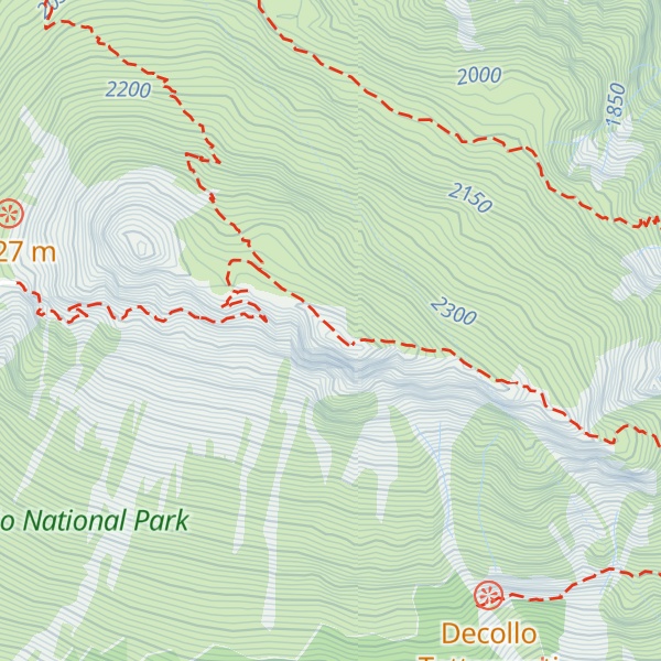 Map of Pizzo della Croce Di Monte Scale